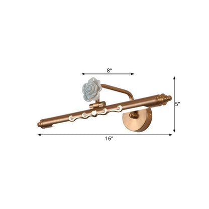 Vivolux | LED Metall Vanity Lampe Klassisches Gold Lineare Badezimmer Wandlampe Licht Einrichtung, 16"/20"/25" Breit