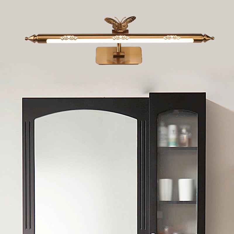 Vivolux | Gold LED Wandleuchte Klassische Metall Verlängerte Vanity Beleuchtung Leuchte für Badezimmer, 20,5"/24,5"/28" Breite