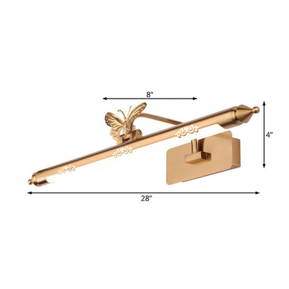 Vivolux | Gold LED Wandleuchte Klassische Metall Verlängerte Vanity Beleuchtung Leuchte für Badezimmer, 20,5"/24,5"/28" Breite