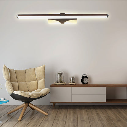 Vivolux | Braun verlängert Vanity Lichtarmatur klassische Metall LED Badezimmer Wandleuchte Lampe in Weiß/Warmlicht, 16,5"/23" breit