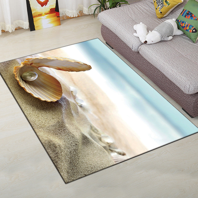 Vivolux | Mehrfarbiger moderner Teppich Polyester digitale Grafik Bodenmatte rutschfeste Rückseite tierfreundlicher waschbarer Teppich für Gästezimmer
