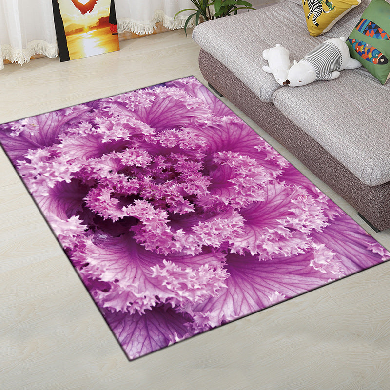 Vivolux | Mehrfarbiger moderner Teppich Polyester digitale Grafik Bodenmatte rutschfeste Rückseite tierfreundlicher waschbarer Teppich für Gästezimmer