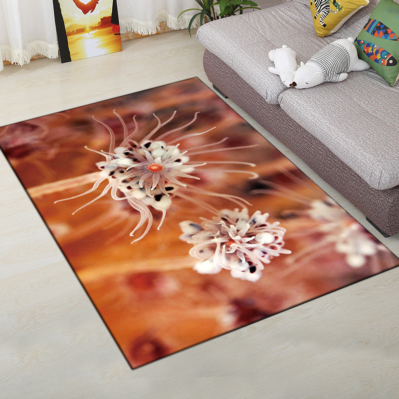 Vivolux | Mehrfarbiger moderner Teppich Polyester digitale Grafik Bodenmatte rutschfeste Rückseite tierfreundlicher waschbarer Teppich für Gästezimmer