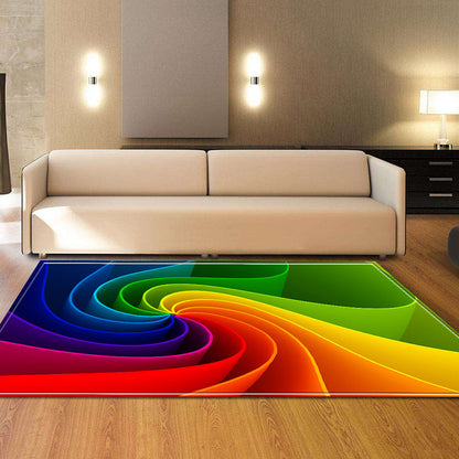 Vivolux | Trendy Hedendaagse Binnenkleed Multi Kleurig Grafisch Print Kleed Antislip Machine Wasbaar Vlekbestendig Kleed voor Woonkamer