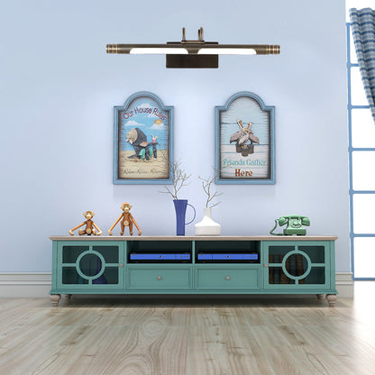 Vivolux | Bronzen Verlengde Wandlamp Klassiek Metaal LED Badkamerscone Lamp in Wit/Warm Licht, 21"/26" B