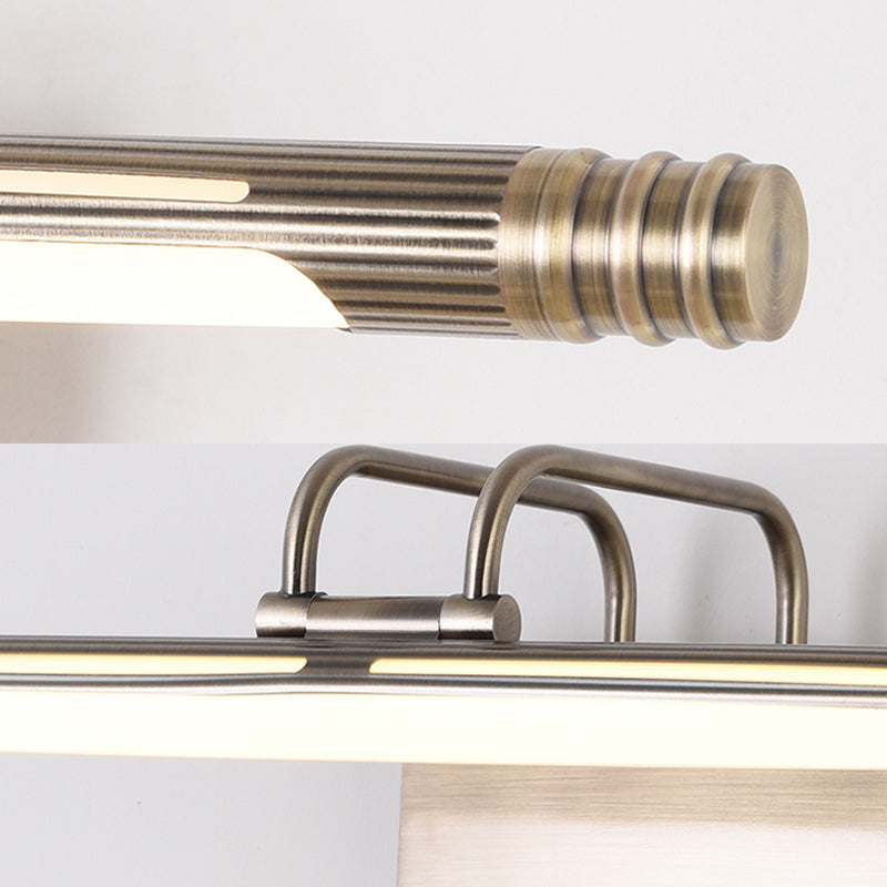 Vivolux | Bronzen Verlengde Wandlamp Klassiek Metaal LED Badkamerscone Lamp in Wit/Warm Licht, 21"/26" B