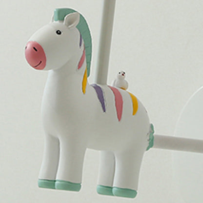 Vivolux | Resin Zebra Wandlamp Kinderstijl Enkele Wandlicht Fitting met Empire Shade voor Kinderkamer