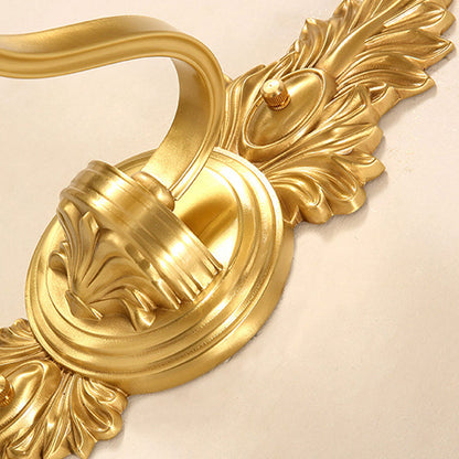 Vivolux | Handgeblasen Glas Wellenförmige Glocken Wandleuchte Einfachheit Einzelner Flur Wandleuchte mit Kristallvorhang in Gold