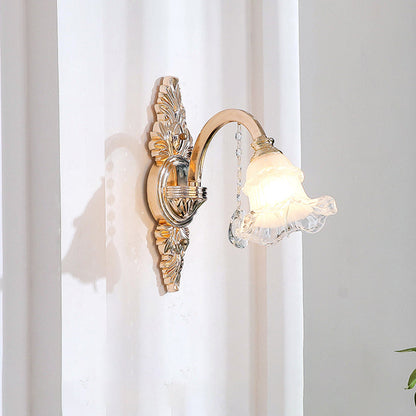 Vivolux | Verwitterte Zinkbeschattete Wandleuchte Vintage Imitations-Jade Flur Wandleuchte mit Kristallakzent