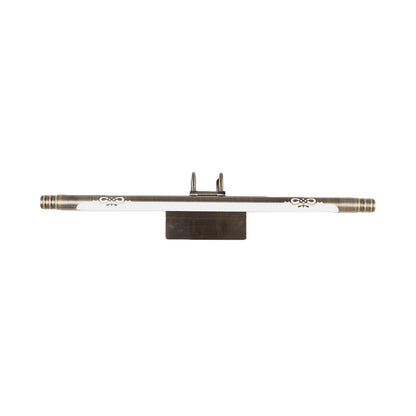Vivolux | Tube Badezimmer Vanity Licht Klassisch Metall LED Bronze/Messing Wandlampe in Weiß/Warm Licht, 21"/26"/29" B
