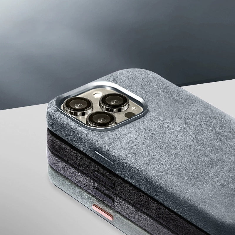 Vivolux | Italienische Alcantara Magnetische Hülle für Iphone