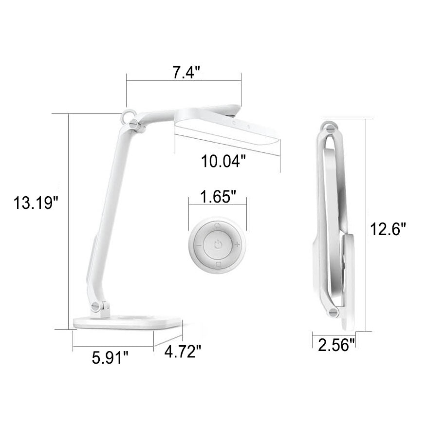 Vivolux | Moderne Studenten Augen Schutz USB Lade Faltbare LED Tischlampe