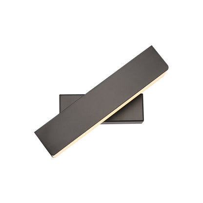 Vivolux | Einfache schwarze/weiße lineare LED-Wandaußenleuchte rotierbare Acrylwandleuchte in warmem/weißem Licht