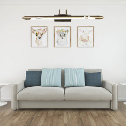 Vivolux | 20.5"/25.5"/28" W LED Bronze/Brass Wandlamp Klassisch Metall Linear Wandleuchte Lampe in Weiß/Warmlicht