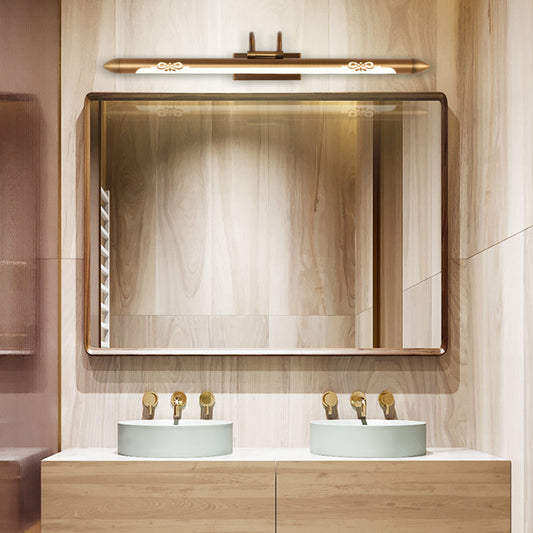 Vivolux | 20.5"/25.5"/28" W LED Bronze/Brass Wandlamp Klassisch Metall Linear Wandleuchte Lampe in Weiß/Warmlicht