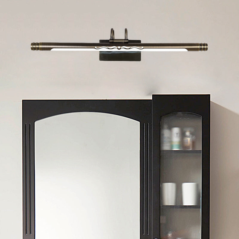 Vivolux | Bronze/Messing LED Spiegellampe Klassische Metallrohr Wandleuchte in Weiß/Warme Licht, 21"/26"/29" W