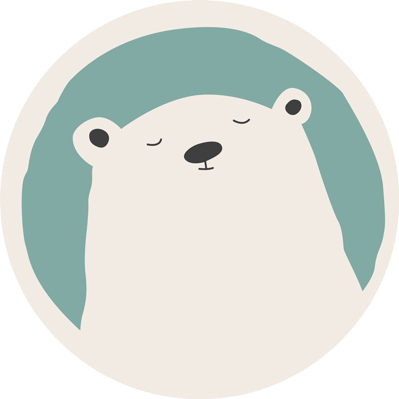 Vivolux | Meerkleurig kinder kamer tapijt Ontspannende dierenprint tapijt van katoenmix met anti-slip achterkant Binnen tapijt