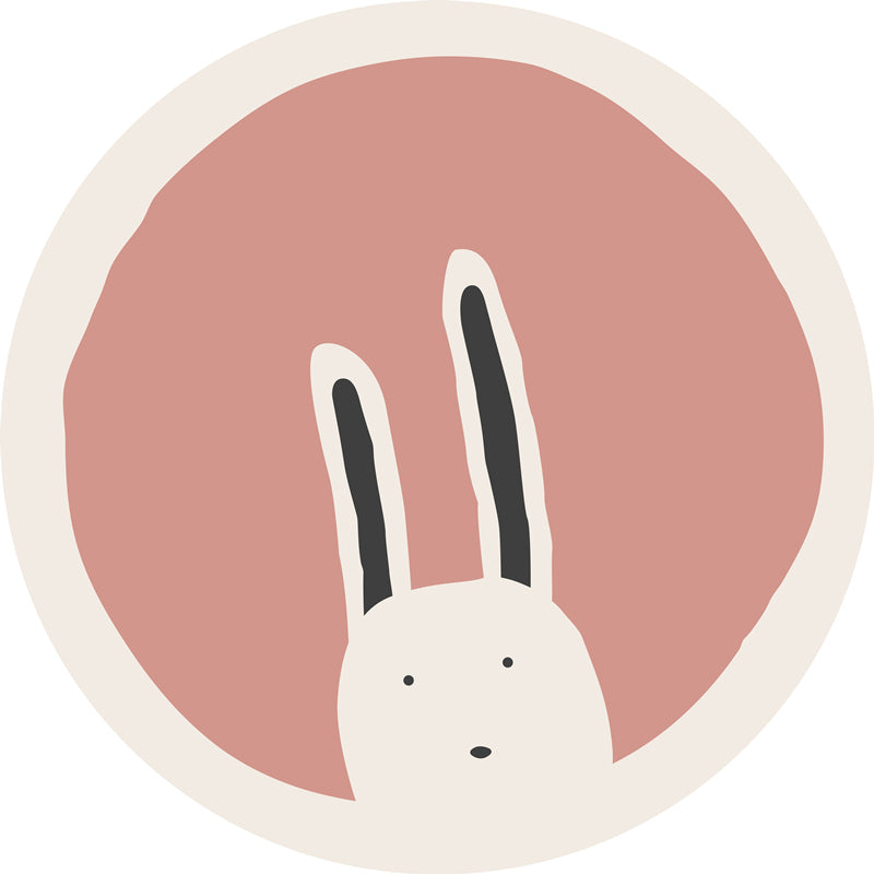 Vivolux | Meerkleurig kinder kamer tapijt Ontspannende dierenprint tapijt van katoenmix met anti-slip achterkant Binnen tapijt