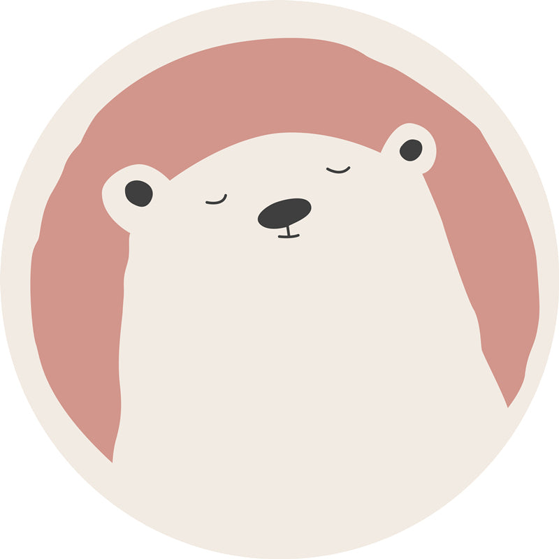 Vivolux | Meerkleurig kinder kamer tapijt Ontspannende dierenprint tapijt van katoenmix met anti-slip achterkant Binnen tapijt