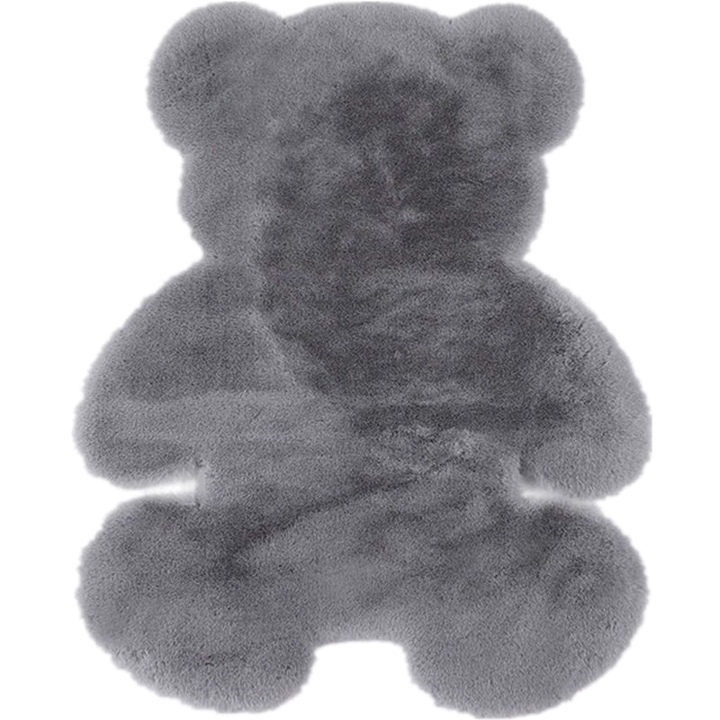 Vivolux | Bärform Teppich einfarbig Mehrfarben beruhigender Teppich aus Baumwollmischung tierfreundlicher maschinenwaschbarer Teppich für das Kinderzimmer