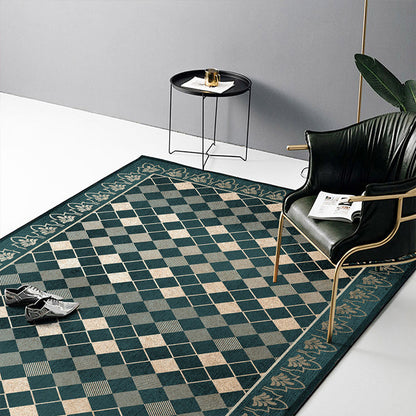 Vivolux | Multifarbiger Schlafzimmerteppich Nordic Geometrisch Gedruckter Teppich Baumwollmischung Rutschfeste Rückseite Einfache Pflege Bereichsteppich