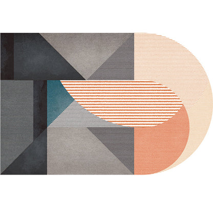 Vivolux | Eenvoudig Luxe Tapijt Multi Gekleurde Geometrische Patroon Gebiedstapijt Gemakkelijk Onderhoud Huisdiervriendelijk Binnen Tapijt voor Woonkamer