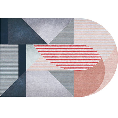 Vivolux | Eenvoudig Luxe Tapijt Multi Gekleurde Geometrische Patroon Gebiedstapijt Gemakkelijk Onderhoud Huisdiervriendelijk Binnen Tapijt voor Woonkamer