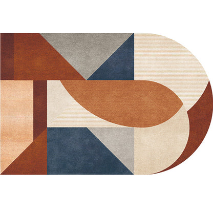 Vivolux | Eenvoudig Luxe Tapijt Multi Gekleurde Geometrische Patroon Gebiedstapijt Gemakkelijk Onderhoud Huisdiervriendelijk Binnen Tapijt voor Woonkamer