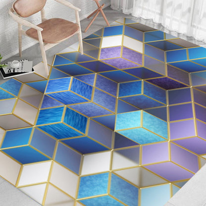 Vivolux | zeitgenössischer Salon Teppich Mehrfarbig Geo Bedruckter Teppich synthetisch rutschfest maschinenwaschbar Teppich
