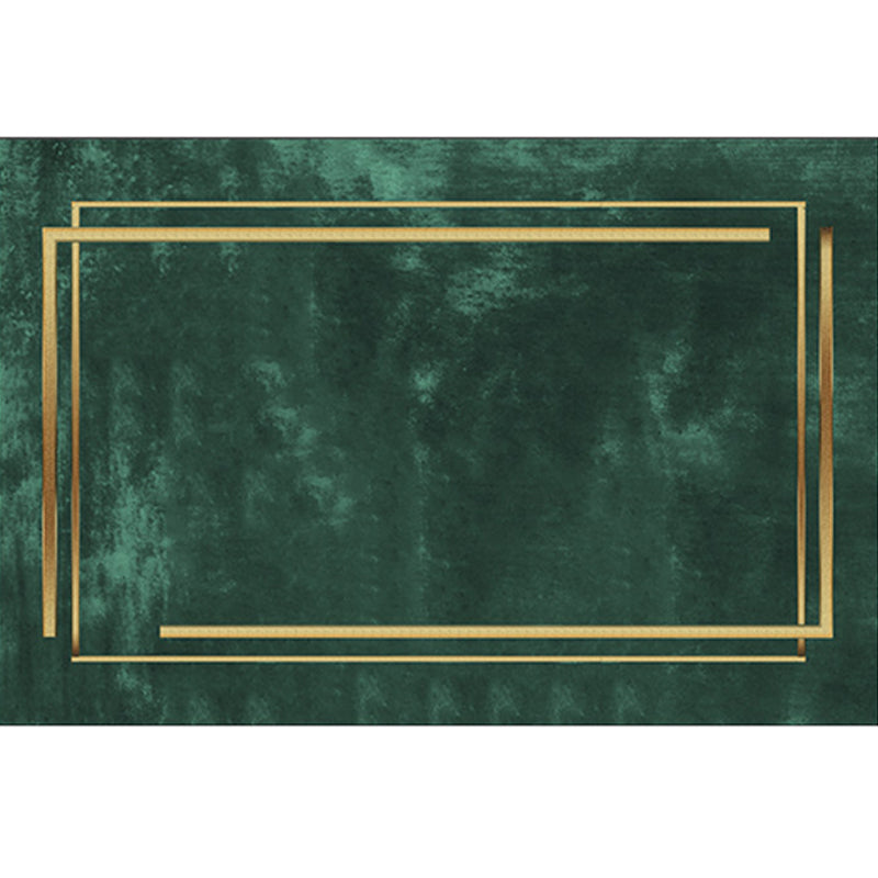 Vivolux | Einfache geometrische Musterteppich mehrfarbig nordischer Teppich Polypropylen rutschfeste Unterlage waschbarer Teppich für Dekoration