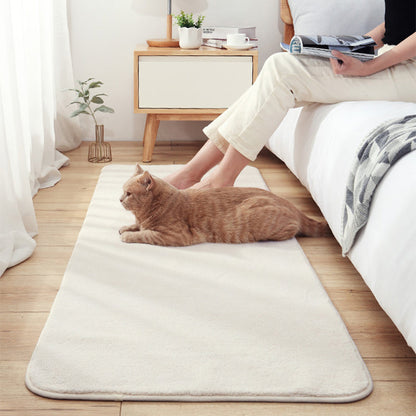 Vivolux | Entspannender Schlafzimmerteppich Mehrfarbig Einfache Teppich Lammwolle Antirutschrücken Pflegeleicht Waschbarer Innenraumteppich