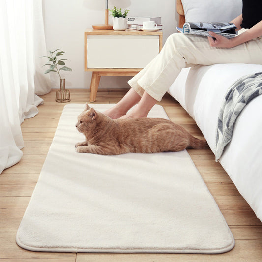 Vivolux | Entspannender Schlafzimmerteppich Mehrfarbig Einfache Teppich Lammwolle Antirutschrücken Pflegeleicht Waschbarer Innenraumteppich