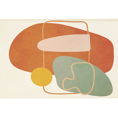 Vivolux | Morandi Farbe Parlor Teppich Westliches Farbblock Teppich Synthetisch Rutschfest Waschbar Innen Teppich