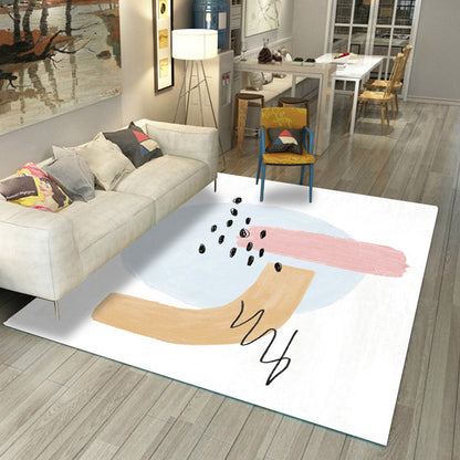 Vivolux | Morandi Farbe Parlor Teppich Westliches Farbblock Teppich Synthetisch Rutschfest Waschbar Innen Teppich