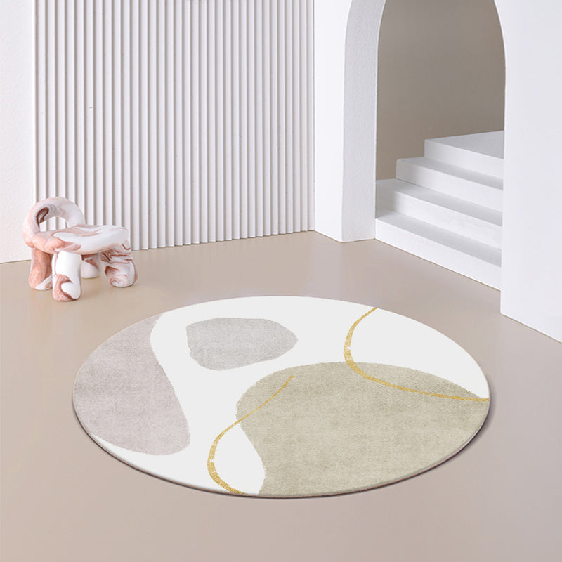 Vivolux | Westlicher geometrischer Teppich Mehrfarbig Polyester Teppich rutschfest pflegeleicht waschbarer Teppich für Dekoration