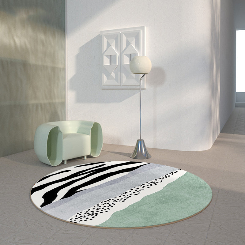 Vivolux | Westlicher geometrischer Teppich Mehrfarbig Polyester Teppich rutschfest pflegeleicht waschbarer Teppich für Dekoration