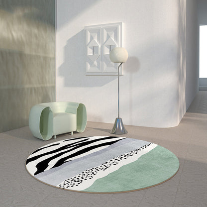 Vivolux | Westlicher geometrischer Teppich Mehrfarbig Polyester Teppich rutschfest pflegeleicht waschbarer Teppich für Dekoration