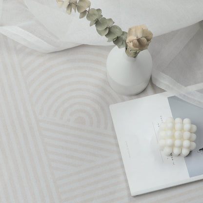 Vivolux | Westlicher geometrischer Teppich Mehrfarbig Polyester Teppich rutschfest pflegeleicht waschbarer Teppich für Dekoration