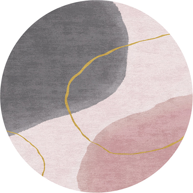 Vivolux | Kreativer Schlafzimmerteppich Mehrfarbig Farbblockteppich Polypropylen Waschbar Haustierfreundlich Rutschfester Teppich