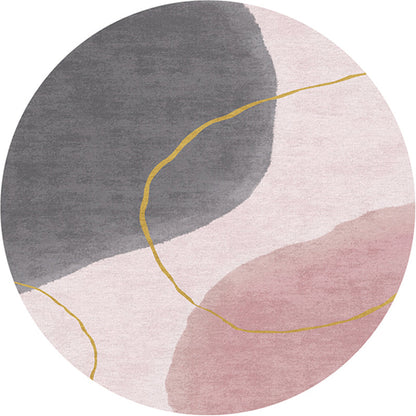 Vivolux | Kreativer Schlafzimmerteppich Mehrfarbig Farbblockteppich Polypropylen Waschbar Haustierfreundlich Rutschfester Teppich