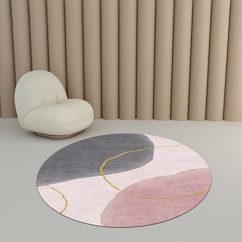 Vivolux | Kreativer Schlafzimmerteppich Mehrfarbig Farbblockteppich Polypropylen Waschbar Haustierfreundlich Rutschfester Teppich