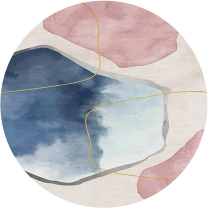 Vivolux | Kreativer Schlafzimmerteppich Mehrfarbig Farbblockteppich Polypropylen Waschbar Haustierfreundlich Rutschfester Teppich