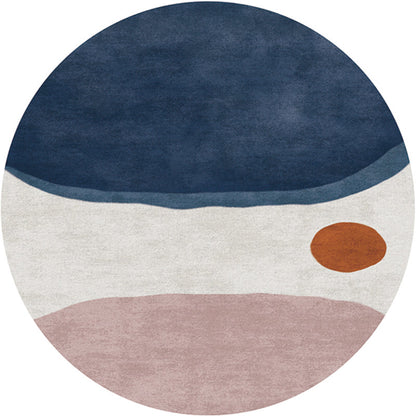 Vivolux | Kreativer Schlafzimmerteppich Mehrfarbig Farbblockteppich Polypropylen Waschbar Haustierfreundlich Rutschfester Teppich