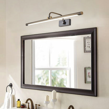 Vivolux | 14"/18"/23" W Tubular Bad Wandlamp Traditionele Metalen Antieke Messing LED Vanity Lamp in Natuurlijk Licht