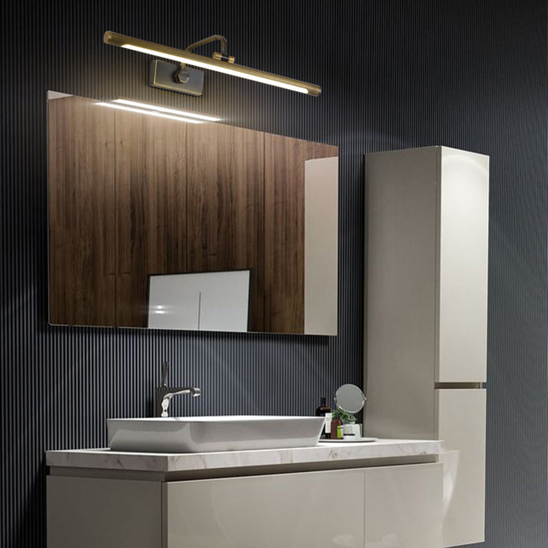 Vivolux | 14"/18"/23" W Tubular Bad Wandlamp Traditionele Metalen Antieke Messing LED Vanity Lamp in Natuurlijk Licht