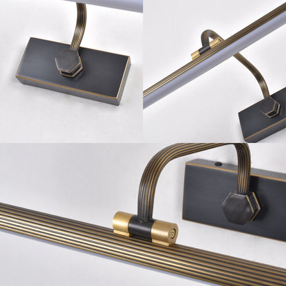 Vivolux | 14"/18"/23" W Tubular Bad Wandlamp Traditionele Metalen Antieke Messing LED Vanity Lamp in Natuurlijk Licht