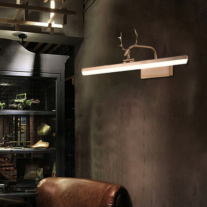 Vivolux | 16"/22"/28" W Rechthoekige Vanity Spiegel Licht met Dierentanden Rotatable Moderne Acryl Wandverlichting in Zwart/Goud/Wit