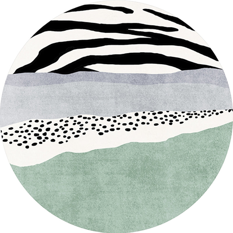 Vivolux | Luxus Wohnzimmer Teppich Mehrfarbig Farbblock Bereich Teppich Polypropylen Anti-Rutsch Haustierfreundlich Teppich