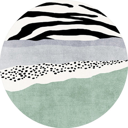 Vivolux | Luxus Wohnzimmer Teppich Mehrfarbig Farbblock Bereich Teppich Polypropylen Anti-Rutsch Haustierfreundlich Teppich