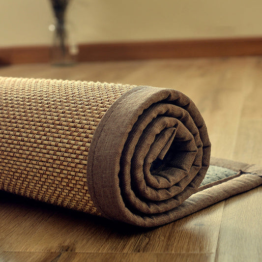 Vivolux | Lässiger Mehrfarbiger Schlichter Teppich Flachs Kabine Teppich Rutschfest Pflegeleicht Waschbarer Innenraumteppich zur Dekoration